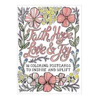 Faith, Hope, Love & Joy Coloring Postcards