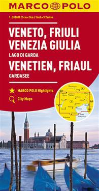 MARCO POLO Karte Italien 04. Venetien, Friaul, Gardasee 1:200 000