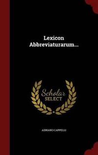 Lexicon Abbreviaturarum...