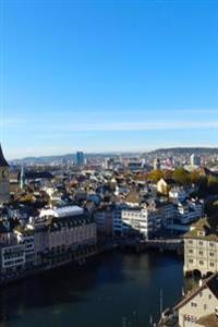 Aerial View of Zurich, for the Love of Switzerland: Blank 150 Page Lined Journal for Your Thoughts, Ideas, and Inspiration