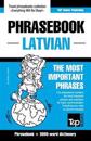 English-Latvian phrasebook & 3000-word topical vocabulary