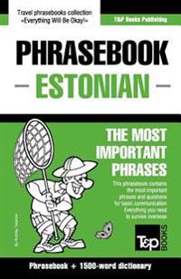 English-Estonian Phrasebook & 1500-Word Dictionary