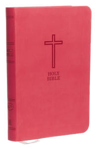 KJV, Value Thinline Bible, Compact, Imitation Leather, Pink, Red Letter Edition