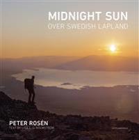 Midnight sun over Swedish Lapland