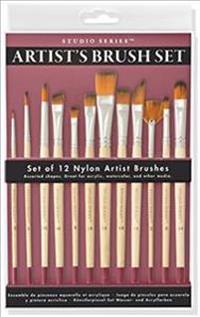 Studio Series Artist's Paintbrush Set (12 Professional-Quality Brushes)