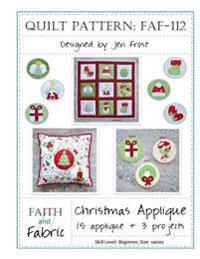 Christmas Applique: 15 Holiday Applique + 3 Finished Quilt Projects