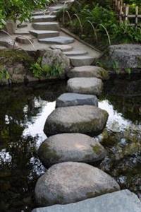 Zen Stone Path in a Japanese Garden Journal: 150 Page Lined Notebook/Diary