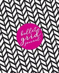 Bullet Grid Journal: Pink and Black,150 Dot Grid Pages, 8x10, Professionally Designed