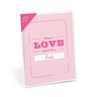 What I Love About You Fill in the Love Card Booklet