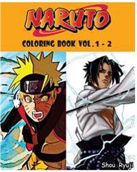 Naruto: Coloring Book: Series (Vol.1 - 2): Adult Coloring Book