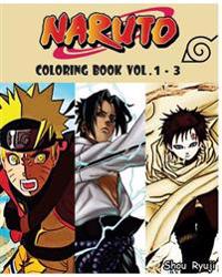 Naruto: Coloring Book: Series (Vol.1 - 3): Cartoon Coloring