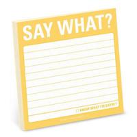 Say What?! Sticky Notes