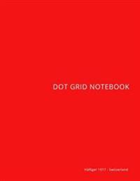 Dot Grid Notebook: Red Cover, 160 Pages, Full-Size