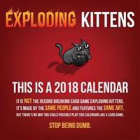 Exploding Kittens 2018 Wall Calendar