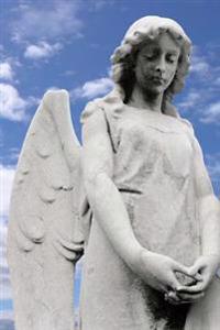 A Beautiful Stone Statue of a Guardian Angel Portrait Journal: 150 Page Lined Notebook/Diary