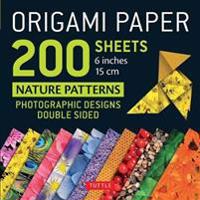 Origami Paper 200 Sheets Nature Patterns 6 in