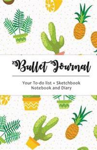 Cactus Bullet Journal: Cactus Dot Grid, 130 Dot Grid Pages, 5.5x8.5, High Productivity & Professional Notebook System