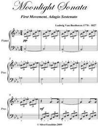 Moonlight Sonata 1st Mvt - Easy Elementary Piano Sheet Music