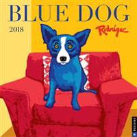 Blue Dog 2018 Wall Calendar