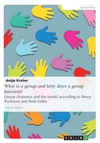 What Is a Group and How Does a Group Function? Group Dynamics and the Model According to Bruce Tuckman and Ruth Cohn
