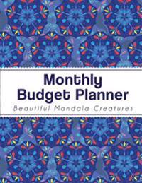 Monthly Budget Planner: Large Budget Planner with Graph Paper for Note (8.5x11 Inches) - Blue Mandala