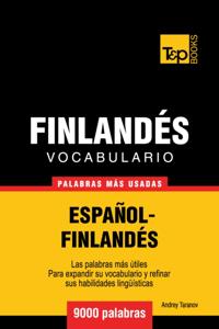 Vocabulario Espanol-Finlandes: 9000 Palabras Mas Usadas