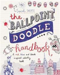 Ballpoint doodle handbook - a red, blue and black inspired activity book