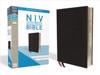 NIV, Thinline Bible, Bonded Leather, Black, Indexed, Red Letter Edition