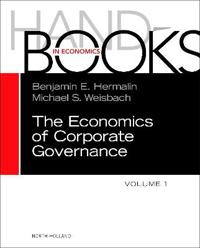 The Handbook of the Economics of Corporate Governance