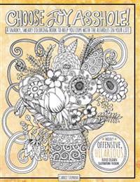 Choose Joy Asshole: Swear Word Adult Coloring Book, Stress Relief Via Humorous Phrases & Creative Insults to the Shitty People in Your Lif