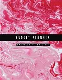 Budget Planner: Red Marble Large Budget Planner: Expense Tracker for 24 Months: Graph Paper Included