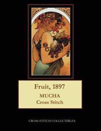 Fruit, 1897: Alphonse Mucha Cross Stitch Pattern