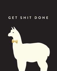 Get Shit Done: Bullet Grid Journal, Alpaca, 150 Dot Grid Pages, 8x10, Professionally Designed