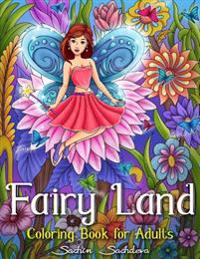 Fairy Land: Enchanted Fantasy Coloring Book for Adults