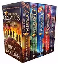 Heroes of Olympus Complete Collection 5 Books Box Set -The Lost Hero/The Son of Neptune/The Mark of Athena/The Blood of Olympus