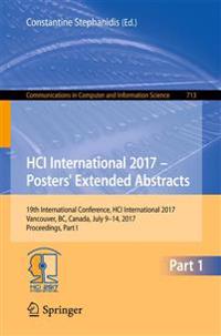 Hci International 2017 - Posters' Extended Abstracts