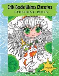 Chibi Doodle Whimsy Characters: Coloring Book