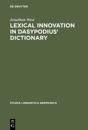 Lexical Innovation in Dasypodius' Dictionary