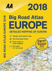 2018 Big Road Atlas Europe