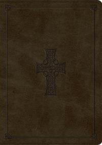 ESV Study Bible (Trutone, Olive, Celtic Cross Design)