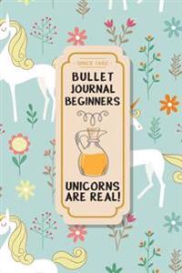 Bullet Journal Beginners: Elegant Unicorns Are Real - Dotted Grid Journal for Girls: (5.5-*8.5-) 130 Pages