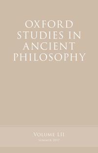 Oxford Studies in Ancient Philosophy, Volume 52