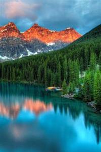 Awesome Blue Lake at Sunrise Banff National Park Canada Landscape Journal: 150 Page Lined Notebook/Diary