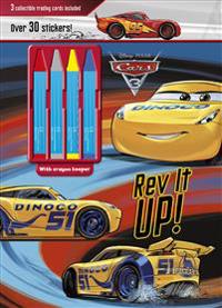 Disney Pixar Cars 3: Rev It Up! [With Over 30 Stickers and 3 Collectible Trading Cards and 4 Crayons]