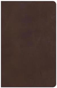 NKJV Large Print Personal Size Reference Bible, Brown Genuine Leather, Indexed
