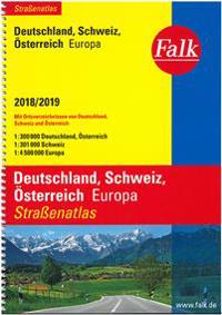 Falk Straßenatlas Deutschland, Schweiz, Österreich, Europa 2018/2019 1 : 300 000