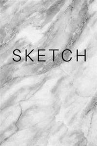 Sketch - Marble Art Sketch Book (Blank Notebook): (6x9) Blank Paper Sketchbook, 100 Pages, Durable Matte Cover