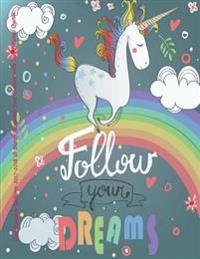 Cute Rainbow Unicorn 2017-2018 18 Month Academic Year Planner with Inspirational: With Inspirational Quotes July 2017 to December 2018 Calendar Schedu