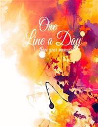 One Line a Day: Three Year Written Time Capsule of Your Colorful Life