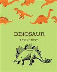 Dinosaur Sketch Book: 8x10 Paint or Color for Kids, Drawing, Doodling & Writing Book, Blank Paper & Notebook